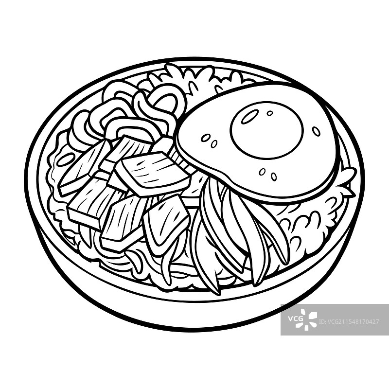 一碗美味的拌饭图片素材