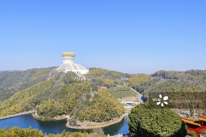 浙江省绍兴市会稽山兜率天宫图片素材