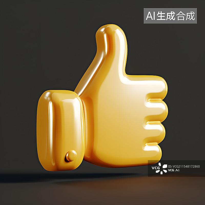 【AI数字艺术】3d卡通点赞手势图片素材