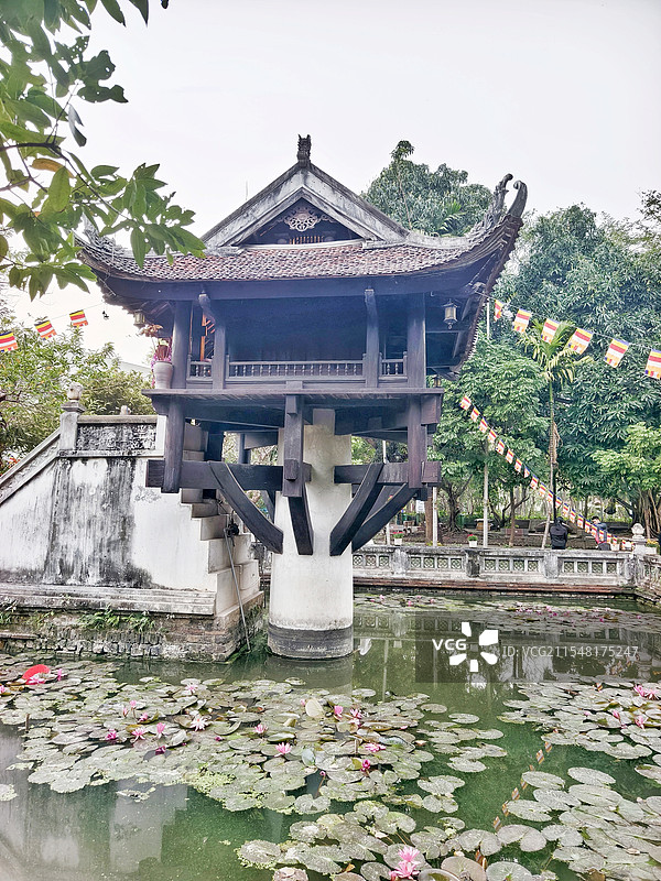 越南河内独柱寺图片素材