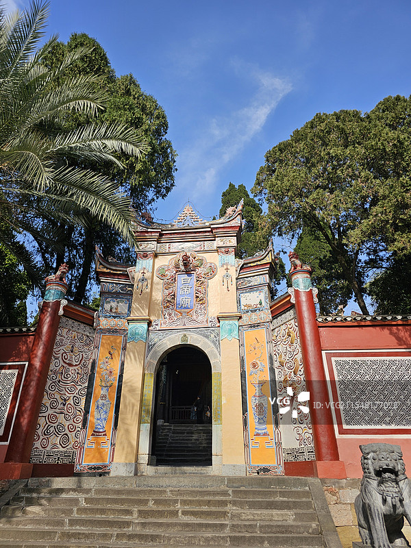 长江三峡白帝城之白帝庙图片素材