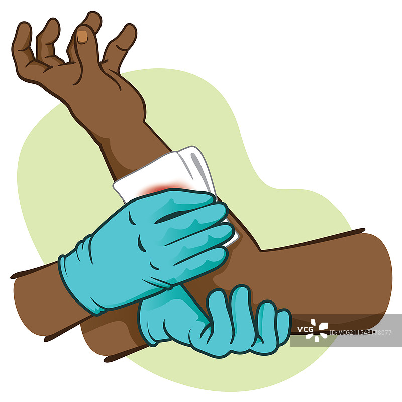 急救止血控制受伤成员图片素材