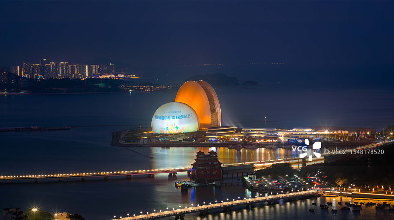 珠海野狸岛日月贝·大剧院图片素材