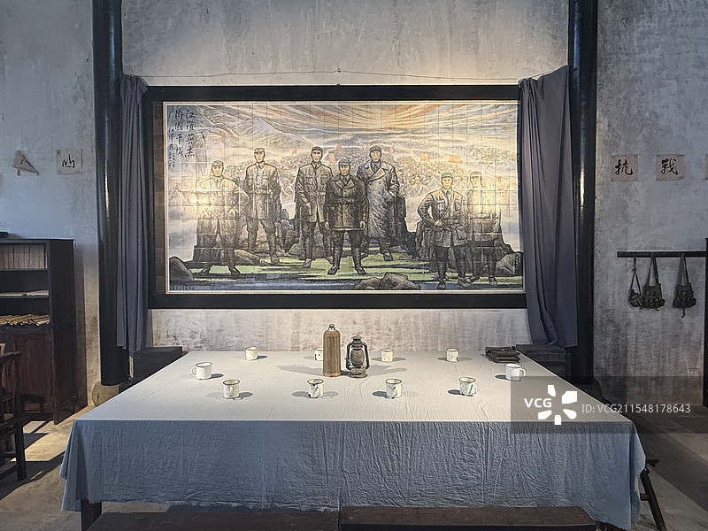 盐城新四军重建军部旧址图片素材