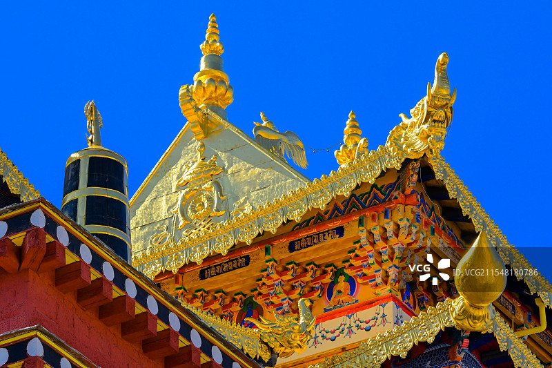 香格里拉松赞林寺图片素材