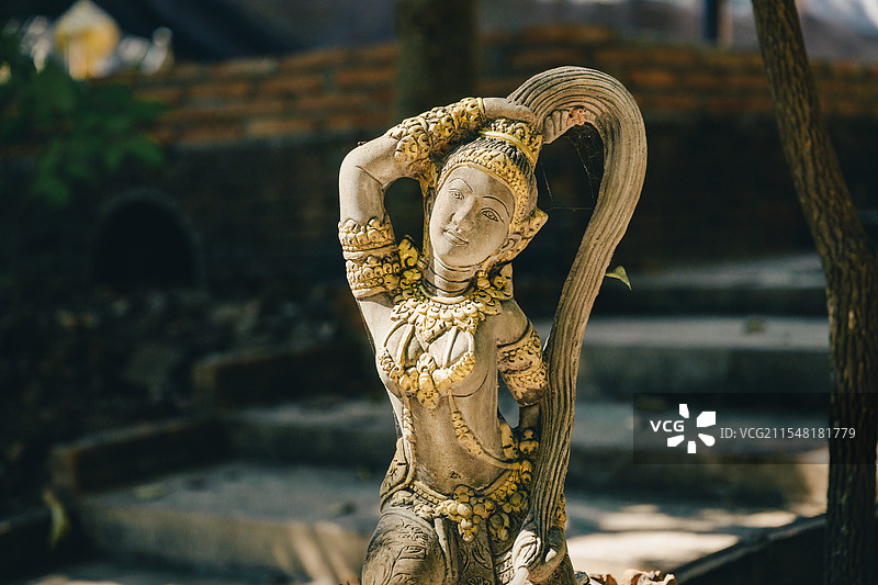 悟孟寺某雕像图片素材