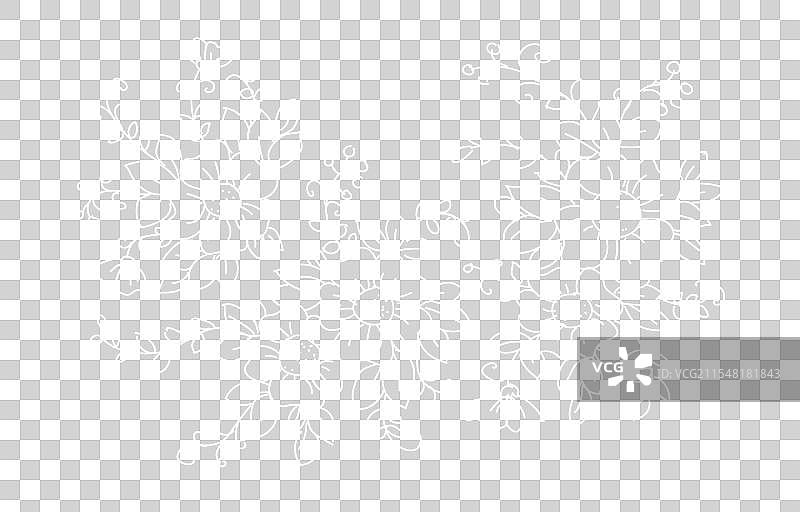 线条花卉艺术绘画花卉装饰图片素材