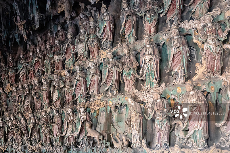 山西双林寺彩塑图片素材