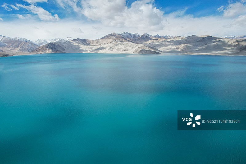 航拍新疆白沙湖图片素材