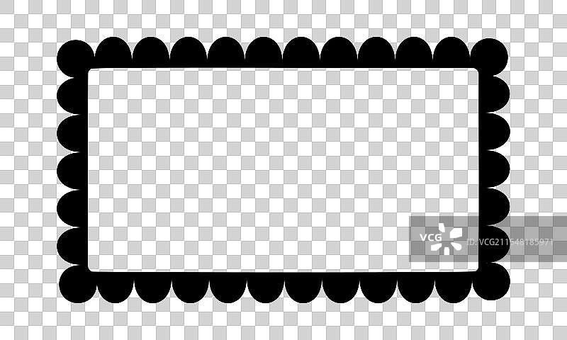 带有矩形框架的照片或镜子图片素材