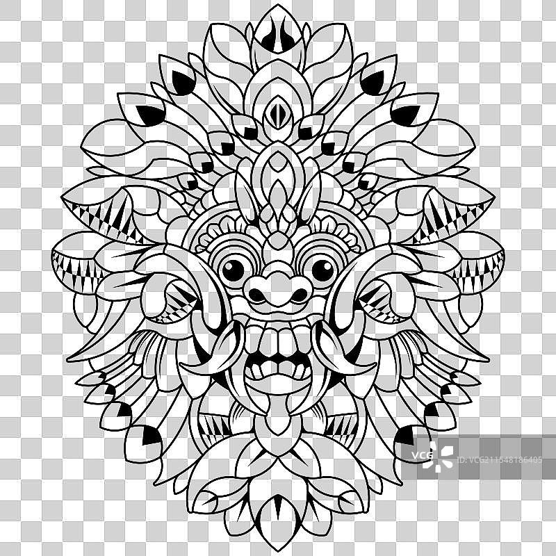 手绘的巴龙装饰品图片素材