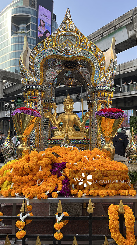 泰国曼谷四面佛图片素材