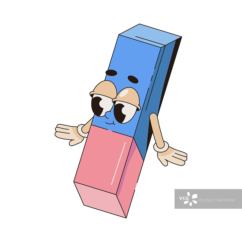 面部波普艺术橡皮擦角色图片素材