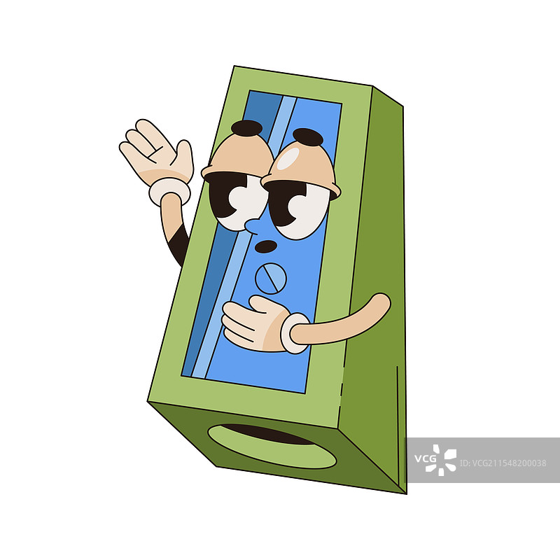 带有面部表情的铅笔削尖器图片素材