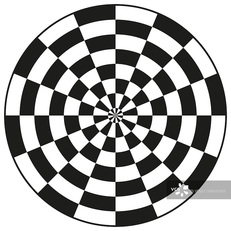 黑白圆形棋盘目标设计图片素材