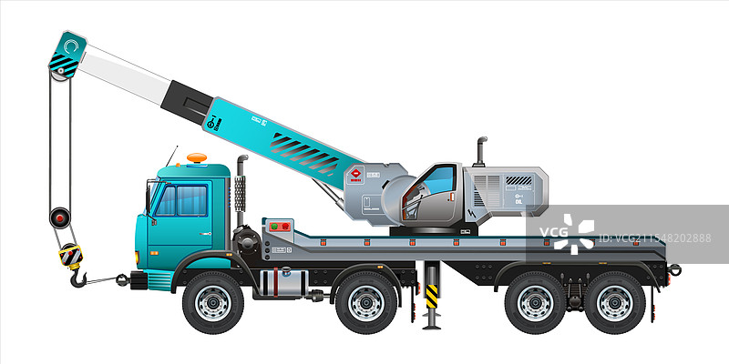 起重机卡车重型货物车图片素材