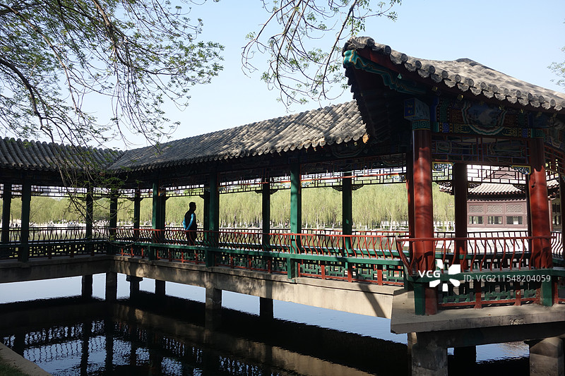 天津宁园园林景观-建筑自然风光图片素材