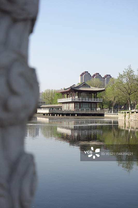 天津宁园园林景观-建筑自然风光图片素材