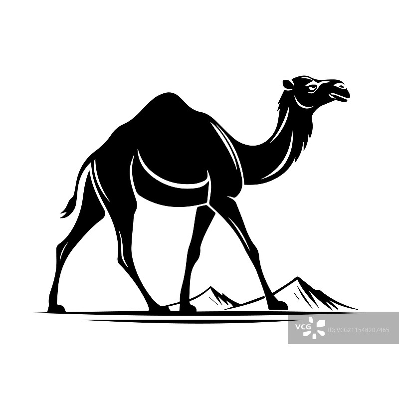 现代骆驼剪影设计图片素材