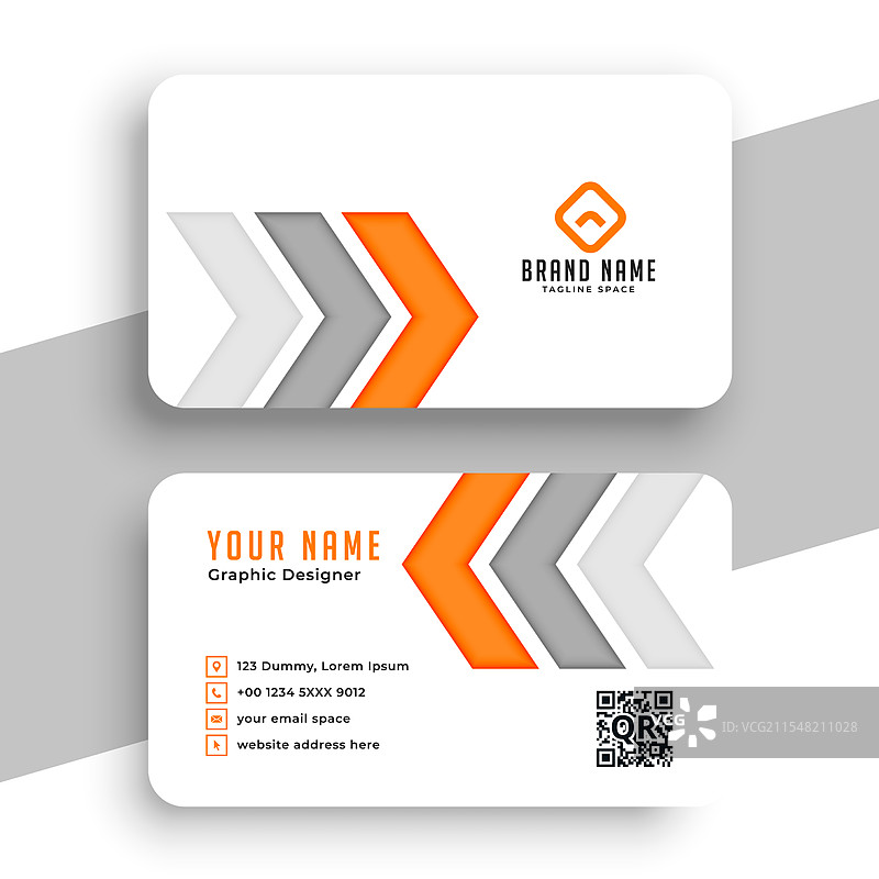 优雅的公司拜访名片模板图片素材