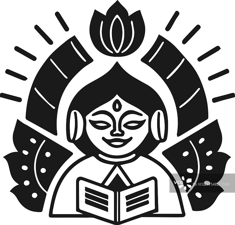 优雅的黑白女性肖像图片素材