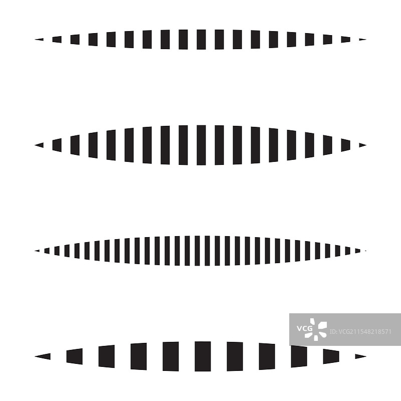 交替的黑色条纹波形图片素材