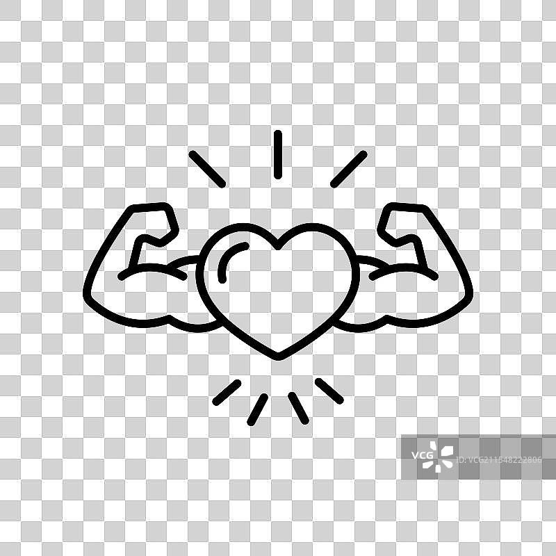 心脏健康线条设计 心血管图片素材