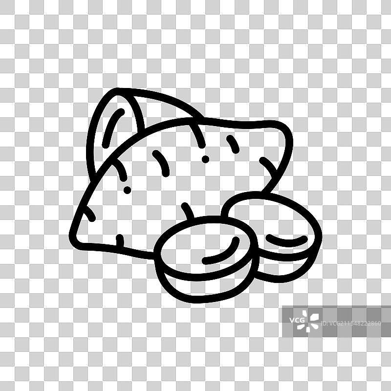 甜薯线条图标 超级食品 有机图片素材