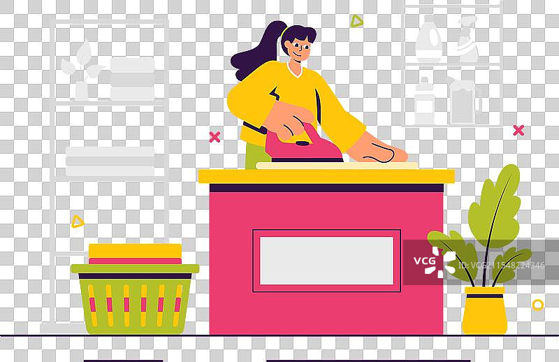 干洗店服务，提供洗涤服务图片素材