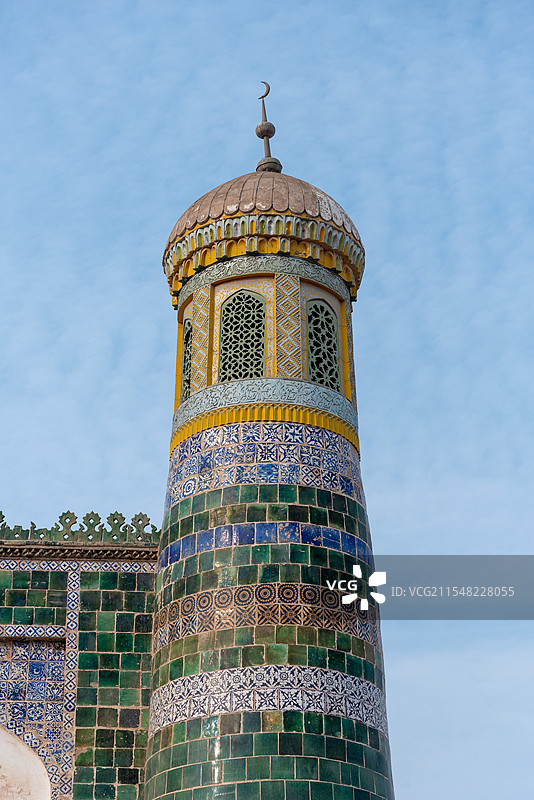 新疆喀什-阿巴和加麻札（香妃墓）图片素材