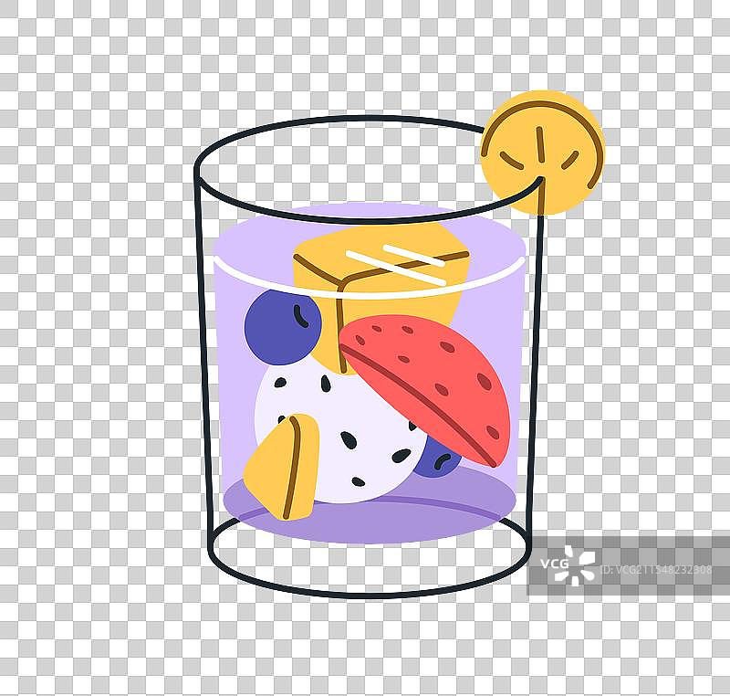 水果果冻甜点甜美果冻小吃胶状食品图片素材