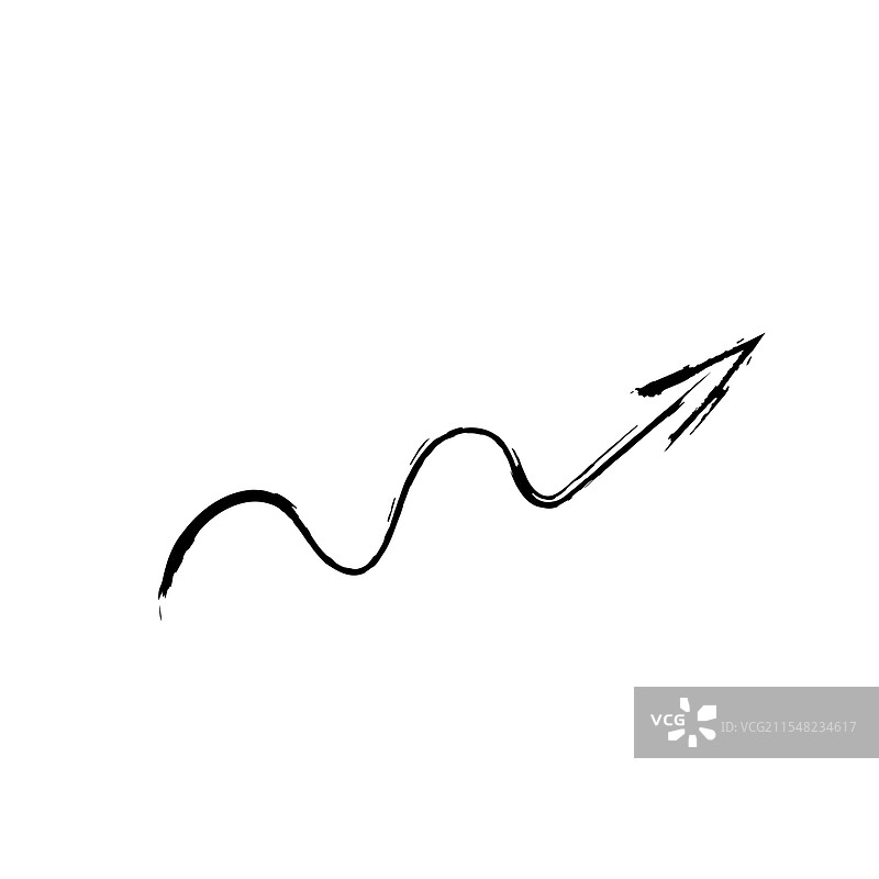 涂鸦风格的箭头商业元素图标图片素材