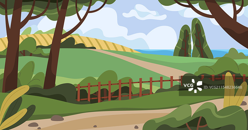 自然风光背景与草地图片素材