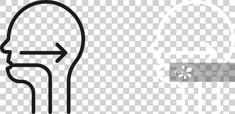 吞咽反射图标集 口腔摄取 吞咽困难图片素材