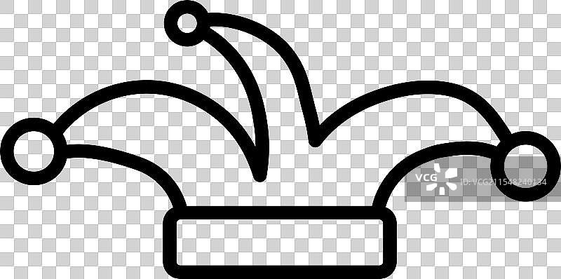 小丑帽图标集图片素材