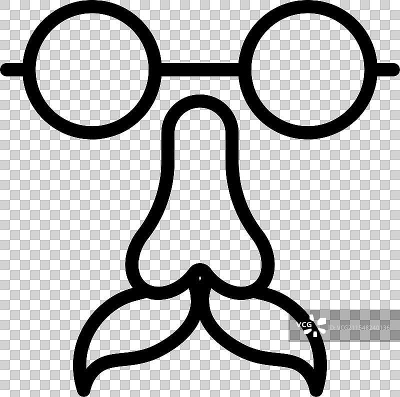 愚人节小丑符号的笑话日图标集图片素材