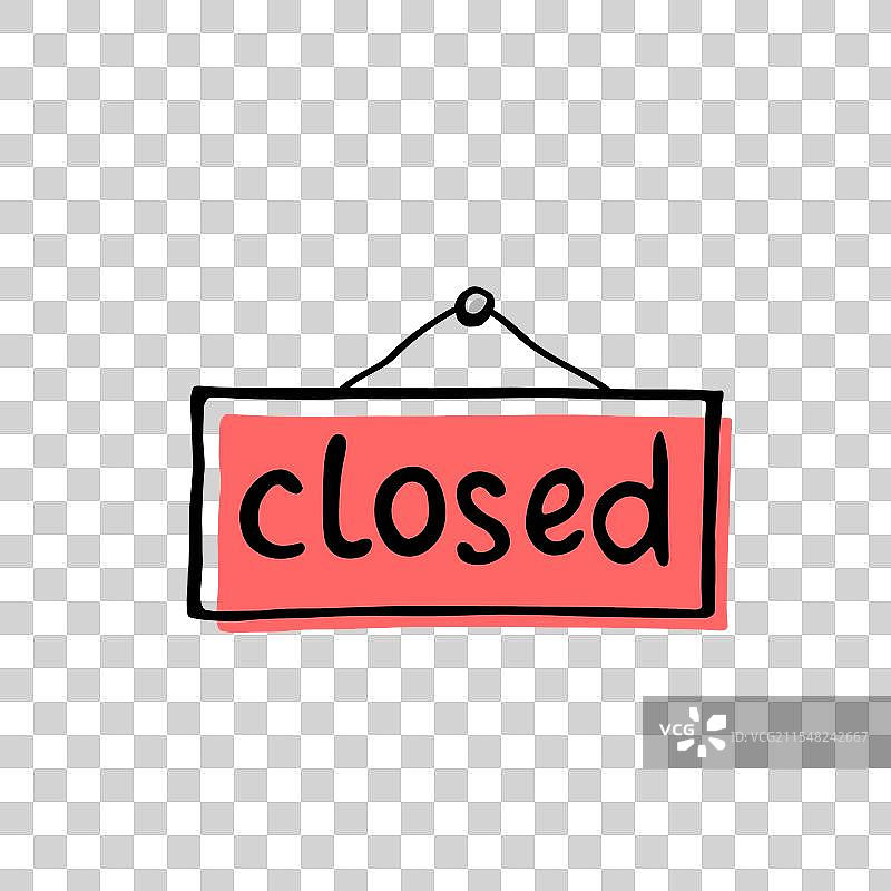 关闭 - 悬挂牌上的字母图片素材