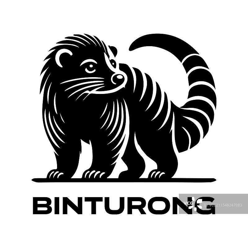 野生动物主题的熊狸剪影，适合用于图片素材