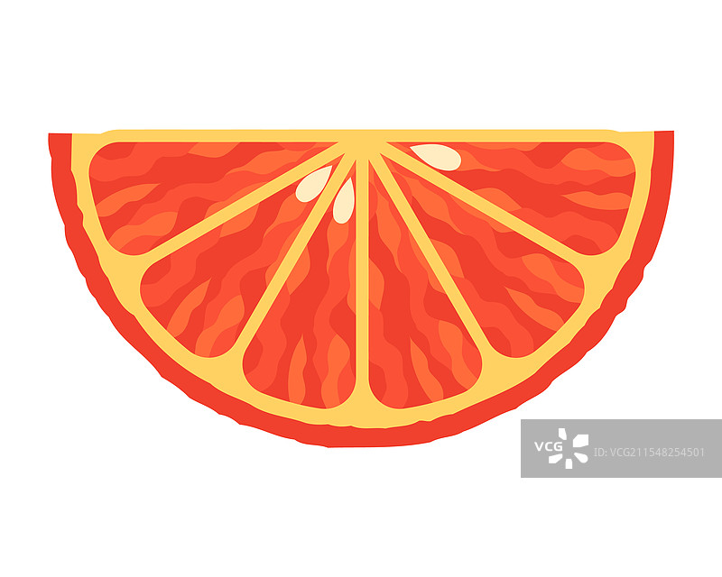 半片橙子果实，带有果肉质感图片素材