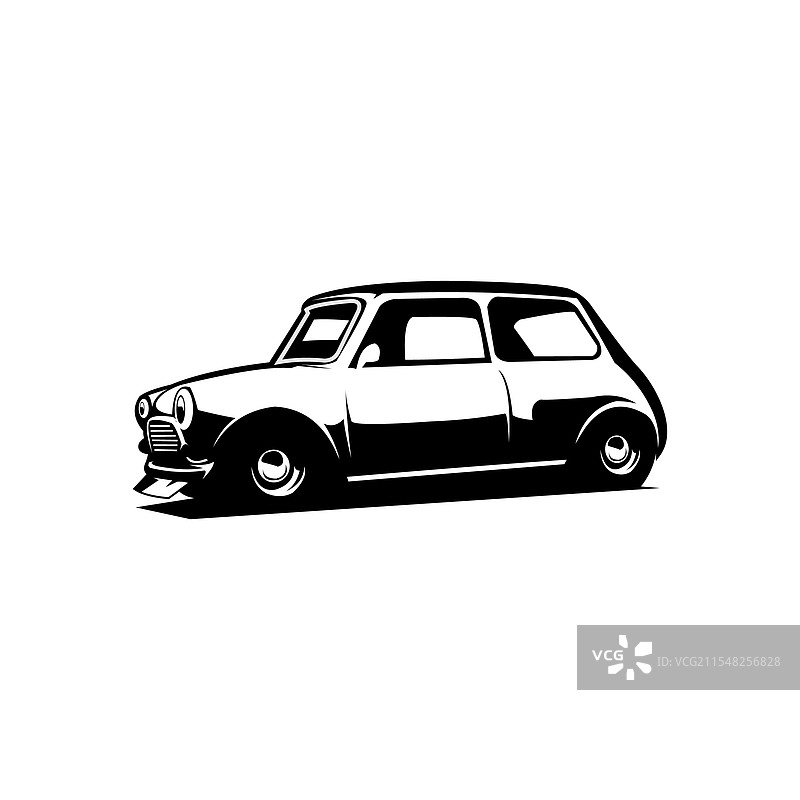 孤立的迷你库珀汽车图片素材