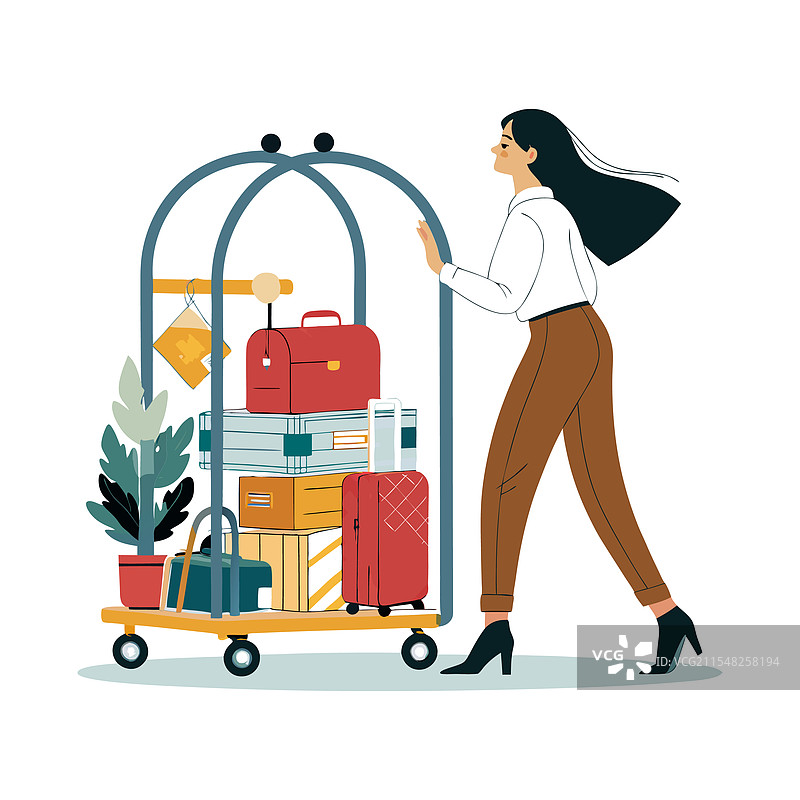 白色背景上的旅行储物柜图片素材