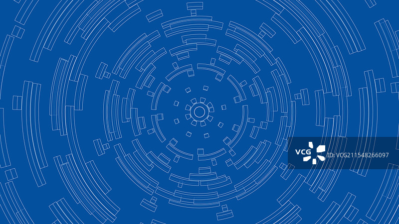 3D圆形图案风格的线框模型图片素材