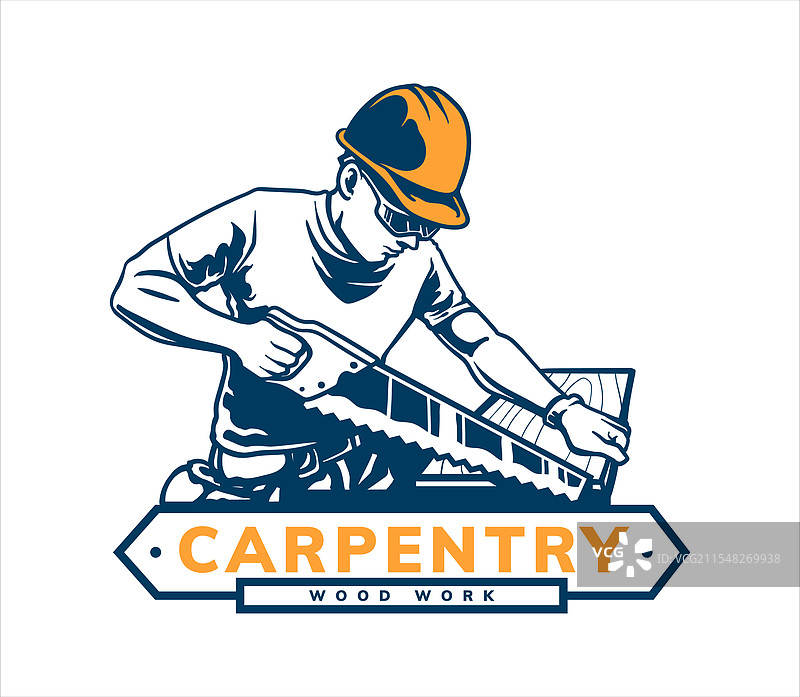 木匠标志艺术作品图片素材