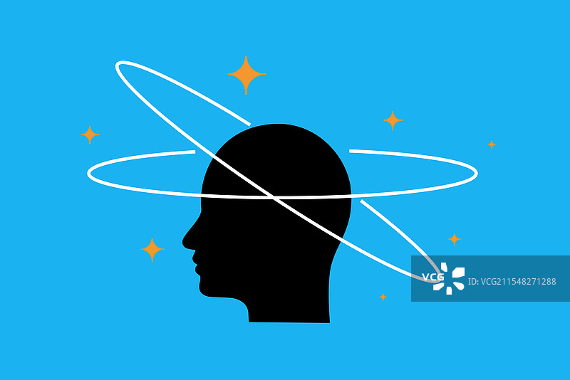 头晕线条图标图片素材