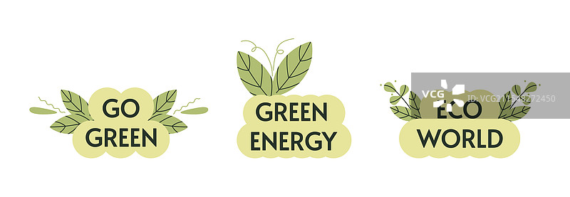 环保贴纸套装图片素材