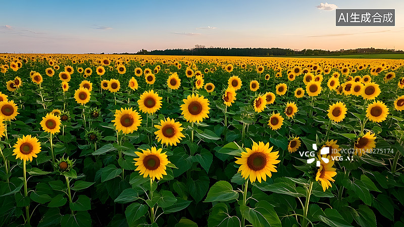 【AI数字艺术】万物复苏春暖花开花海草地图片素材