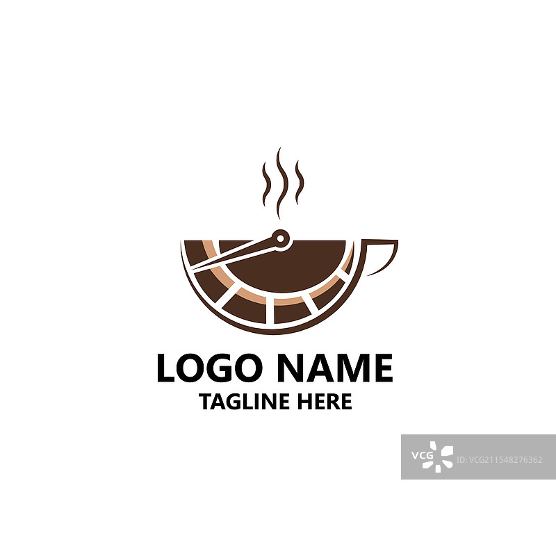 咖啡速度计标志设计图片素材