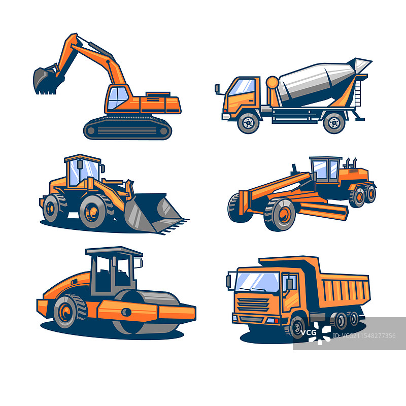 重型设备图标集图片素材