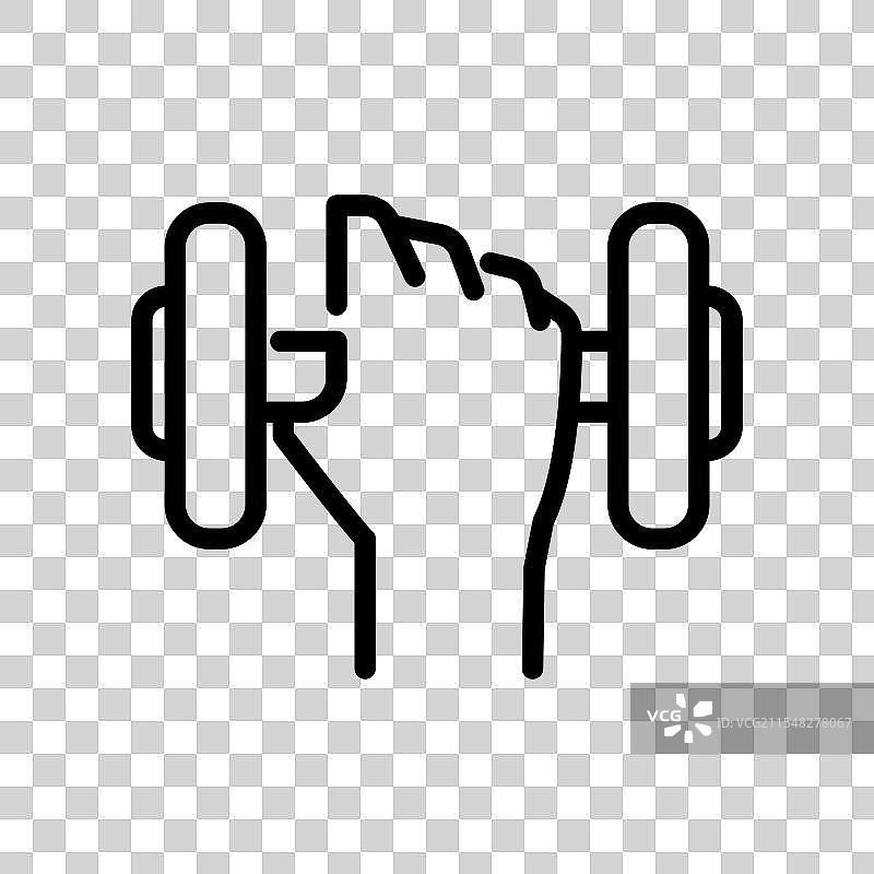 这是一个漂亮的哑铃图标设计图片素材