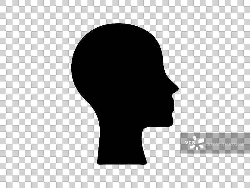 白色背景上的人影图片素材